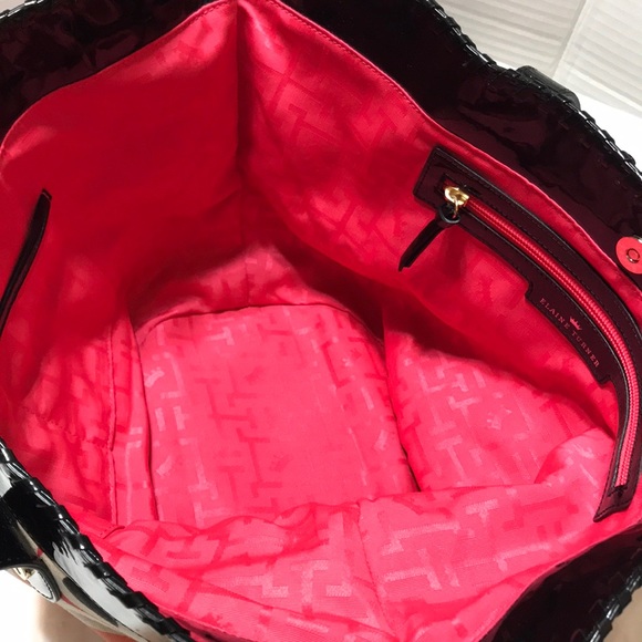 Elaine Turner cloth and PU trim bag - Picture 6 of 8